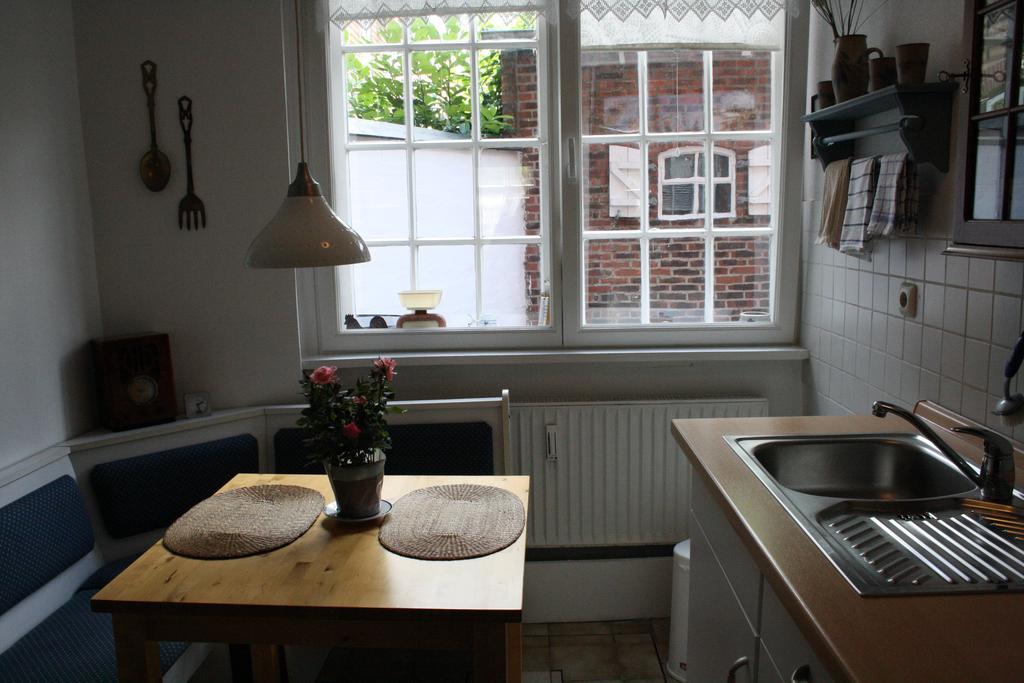 Ferienwohnung Am Mittelburgwall Friedrichstadt Buitenkant foto